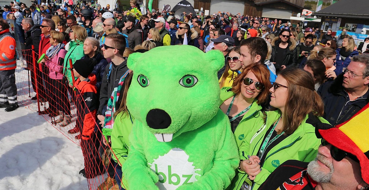 Der bbz-Biber in der Menge