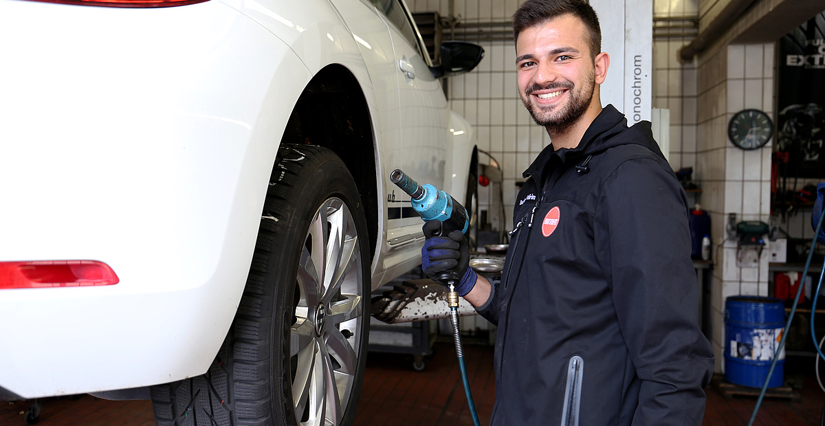 Burak Yildirim bei der Arbeit