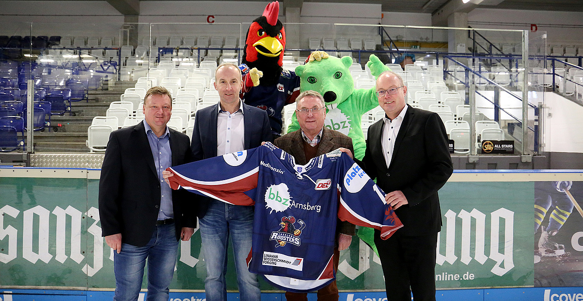 Trikot im bbz-Look: Die Iserlohn Roosters setzen auf Power aus dem Sauerland